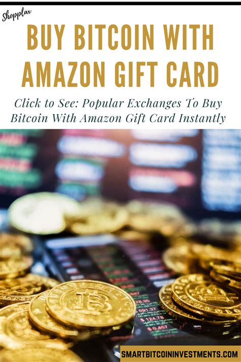 You can purchase an amazon gift card via amazon. Popular Exchanges To Buy Bitcoin With Amazon Gift Card ...