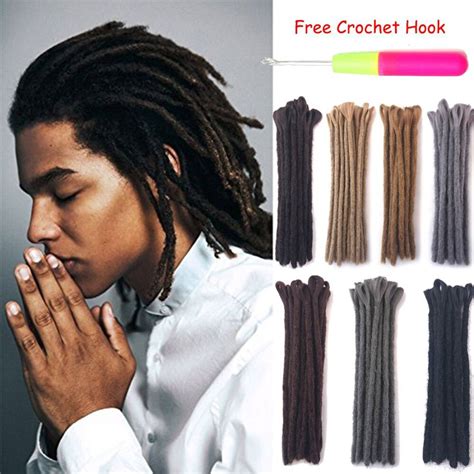 They are typically made from synthetic hair extensions looped through your natural hair (braided into cornrows). DSoar Synthetic Dreadlock Extensions For Men 7 Colors ...