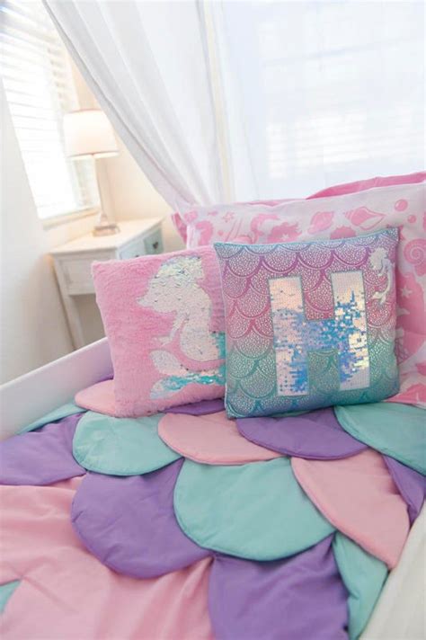 Classic canopy beds can be prohibitively expensive, and with all the sewing, carpentry, and dreaming of a canopy for your little girl's bedroom? Mermaid Bed Mermaid Canopy Bed Girls Bed Toddler Twin or ...