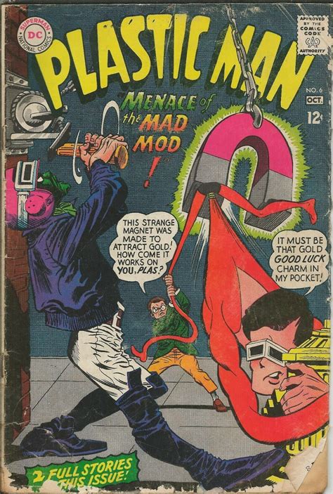 Plastic Man 6 Original Vintage 1967 Dc Comics Comic Books Silver