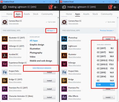 All the apps you have on your android smartphone are normally updated to their latest version(s) automatically. How to Install or Access Older Versions of Adobe Programs ...