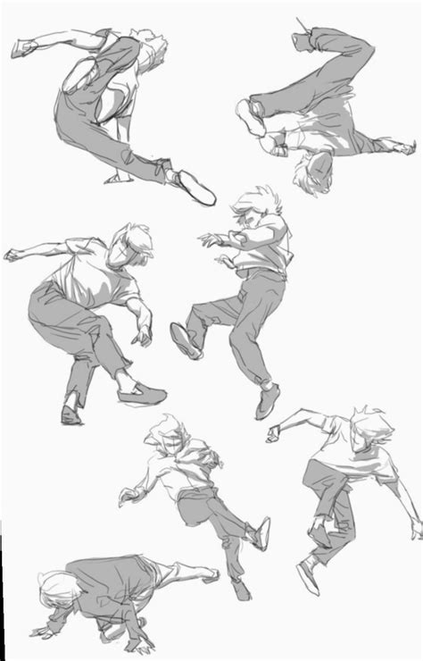 Jumping Pose Reference Anime ~ Ninjas Evvi Dynamiques Immaginari