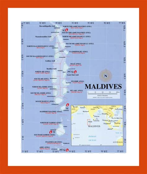 Political Map Of Maldives Maps Of Maldives Maps Of Asia GIF Map