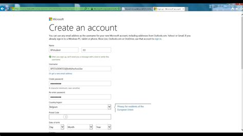 How To Create A Microsoft Account Youtube