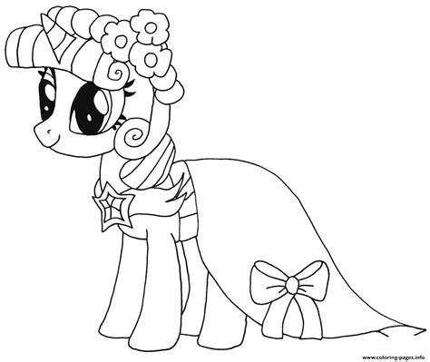 Princess Twilight Sparkle My Little Pony Coloring Pages Printable