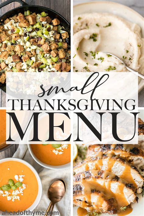 Small Thanksgiving Menu For Four Ahead Of Thyme