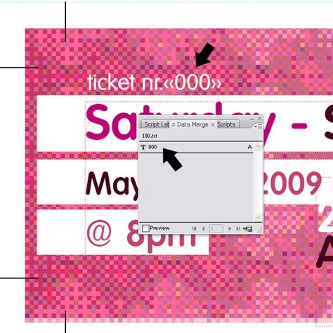 Create Numbered Tickets the Easy Way in InDesign