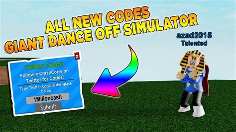 In this game, you try to we have some roblox giant simulator codes down below, which you can use for free eggs, gold. ROBLOX GIANT DANCE OFF SIMULATOR THANOS CODES-NEW UPDATE ...