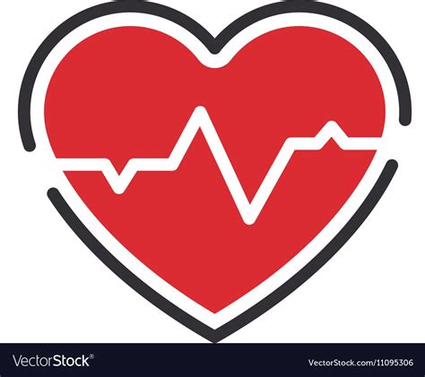 Medical Heart Icon Royalty Free Vector Image Vectorstock