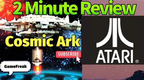 Atari 2600 Cosmic Ark Game Review Atari Videogames Gaming