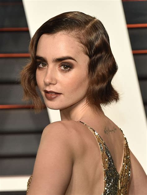 Lily Collins Debuts A Serious Hair Makeover