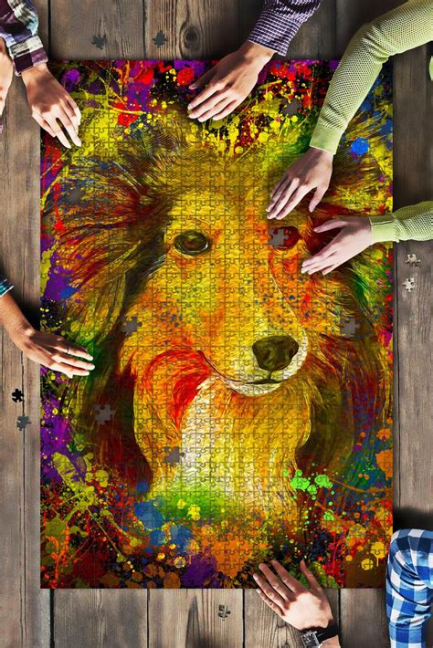 All complete and done either once or some brand new. Shelties Shetland Sheepdog Dog Colorful Jigsaw Puzzles ...