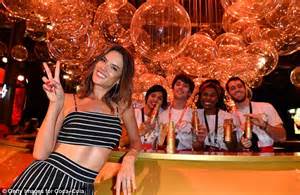 Alessandra Ambrosio Earns Her Fashion Stripes In A Midriff Baring Two
