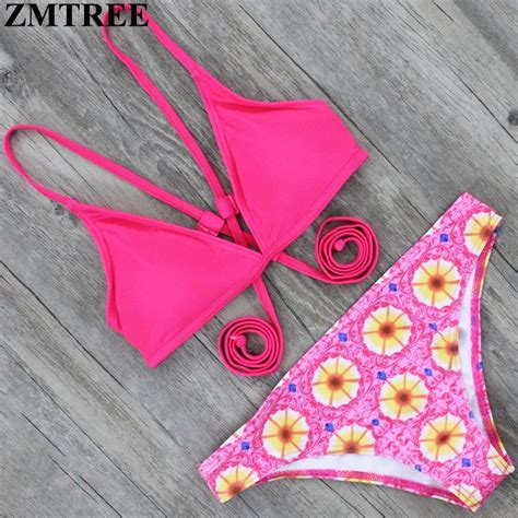 Zmtree Promotion Bandage Bikini Women Swimwear Beach Bathing Suit