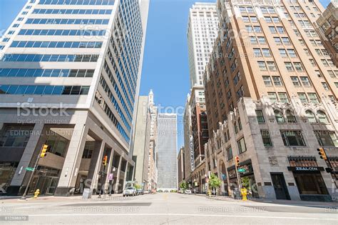 Low Angle Big City Street View Stock Photo And More Pictures Of
