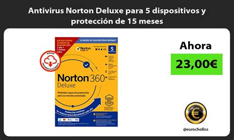 🤩 Antivirus Norton Deluxe Para 5 Dispositivos Y Protección De 15 Meses