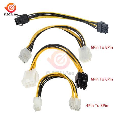 6pin 8pin Pcie Cable Cable Pci Express Power Converter Cable Gpu