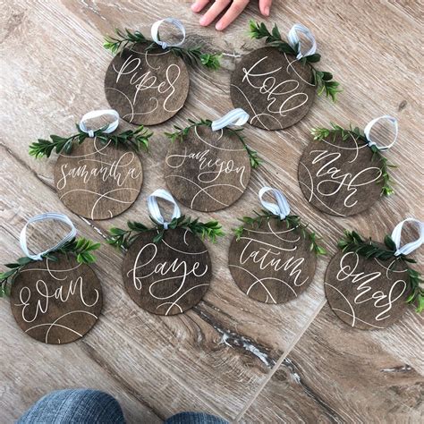 Well you're in luck, because here they come. Personalized wood Christmas ornaments, our first christmas ...