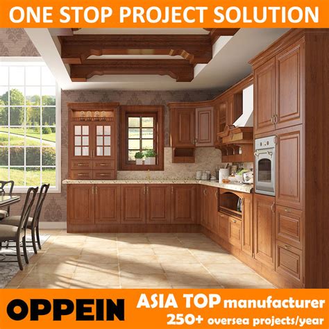 Oppein Transitional Pp Eco Wood Kitchen Cabinet Op15 Pp02 Kitchen