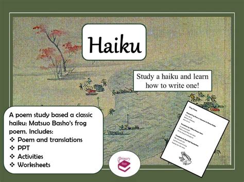 Haiku Poetry Lesson For Ks2 Teaching Resources