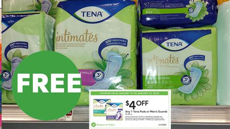 2 Days Only Free Tena Pads At Publix My Publix Coupon Buddy