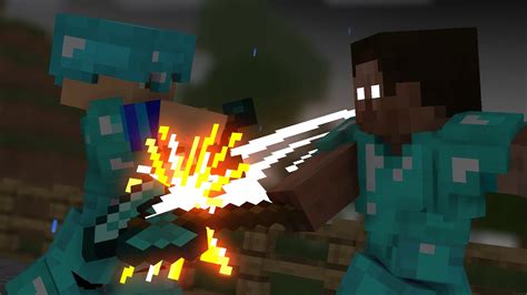 The Herobrine Part 3 Minecraft Fight Animation Youtube