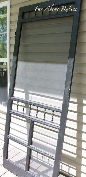 Repurposed Screen Door Project For The Porch Old Screen Doors Screen