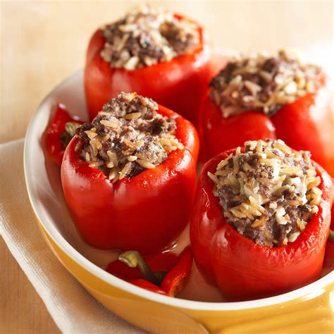 Stuffed Red Peppers Recipe Eatingwell