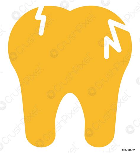 broken tooth illustration vector on a white background stock vector 5503662 crushpixel