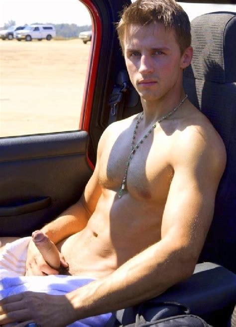 Very Sexy Guy Wanking In A Car Cock Pictures