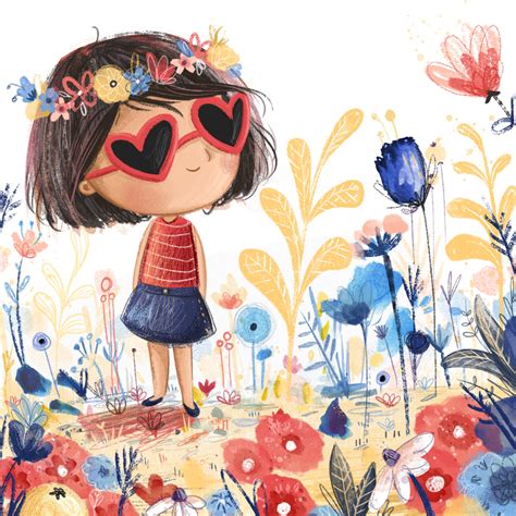 Lucy Fleming — The Bright Agency Little Girl Illustrations Book