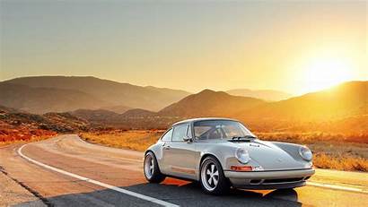 Porsche 911 Sunset Side Road Amazing