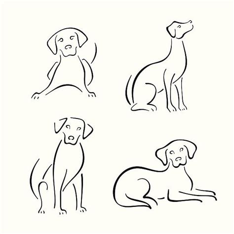 Best Dog Line Drawing Illustrations Royalty Free Vector Graphics