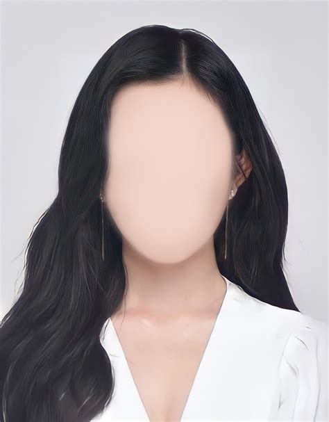 Idol With No Face Faceless Girl Aesthetic Night Formal Attire Women Id Picture Template