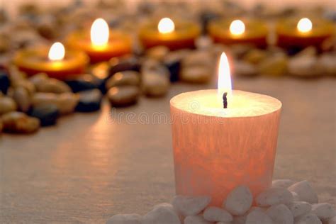 Memorial Candle Burning For Memorial Ceremony Stock Photo Image Of