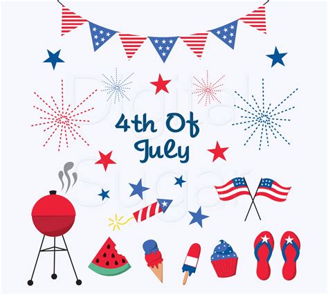 Free 4th of july clip art images. 4th Fourth of July Clipart Independence Day Firework Clipart