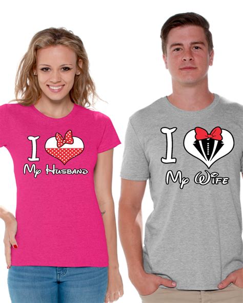 I Heart My Crazy Wife And Husband Super Cute Love Couple Tee Couple T