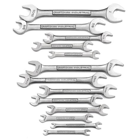 Craftsman Professional Use 13 Piece Open End Wrench Set Inchmetric