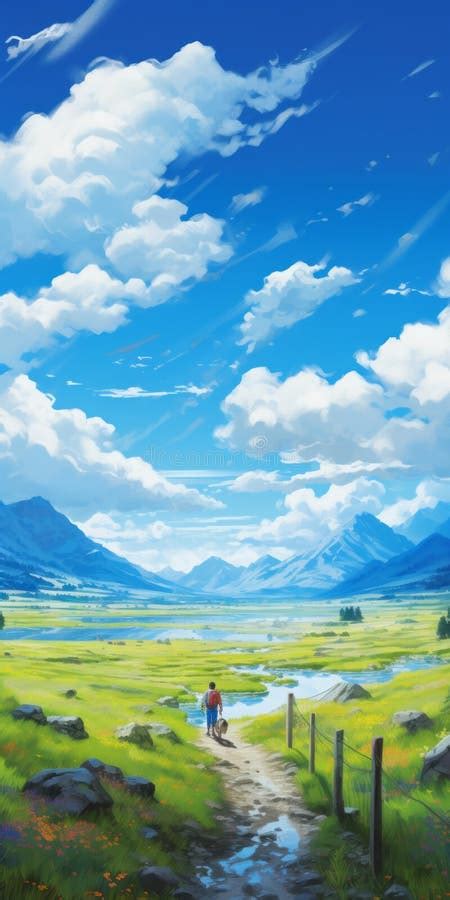 Stunning Anime Art Serene Pastoral Scenes With Beautiful White