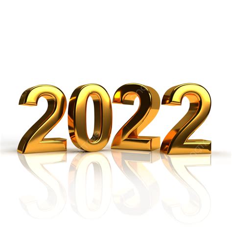 Gold 2022 3d Vector 2022 Gold 3d Rendering New Year 2022 2022 Gold