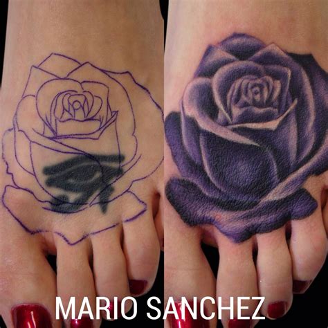Purple Rose Coverup Tattoo Tattoos Cover Up Tattoo Purple Roses