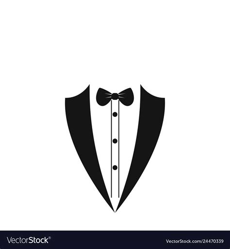 Suit Icon Isolated On White Background Royalty Free Vector