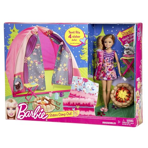 Barbie Sisters Camp Out And Stacie Doll Toy Set