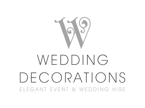 Wedding Decorations Logo Design Clinton Smith Design Consultants