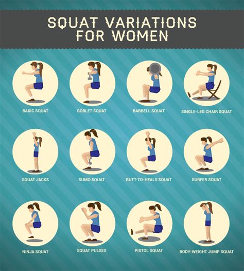 15 Squat Variations For Women Fitness Republic