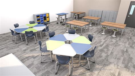 This Classroom Was Designed For Collaboration And Active Learning The