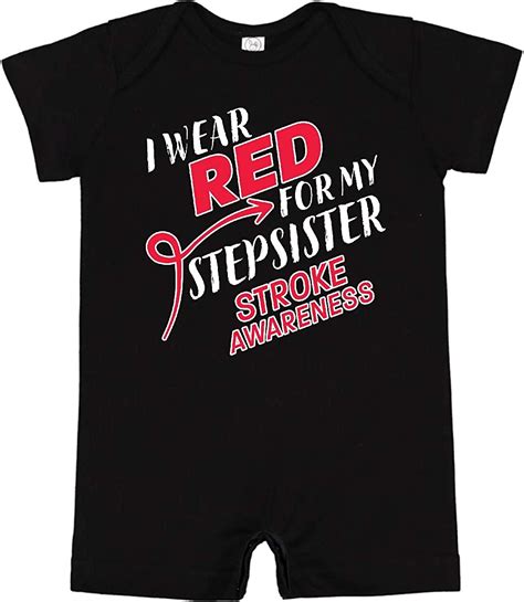 Inktastic I Wear Red For My Stepsister Stroke Awareness
