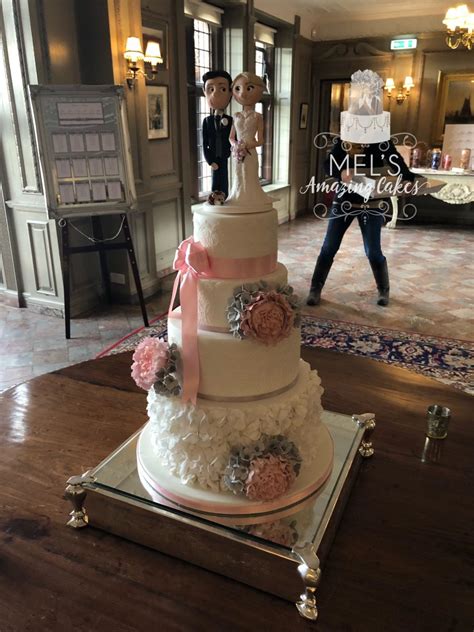Wedding Cake Sugar Ruffles And Lace Mels Amazing Cakes