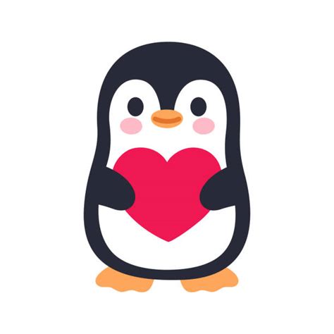 Cute Penguins In Love Clip Art Illustrations Royalty Free Vector