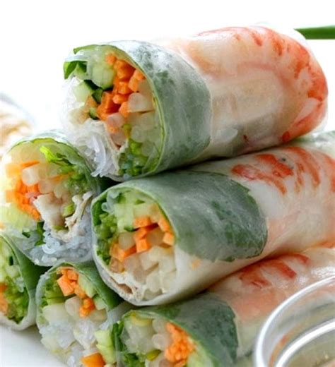 A crunchy and delicious appetizer everyone will love! Fresh chicken spring roll recipe thai shrimp